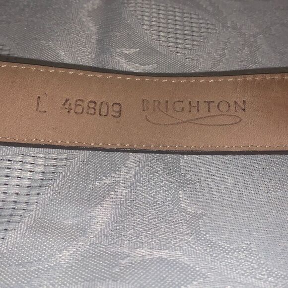 Vintage Statement Animal Brighton Silver Elephant Buckle Crocodile Leather Large - Picture 5 of 11